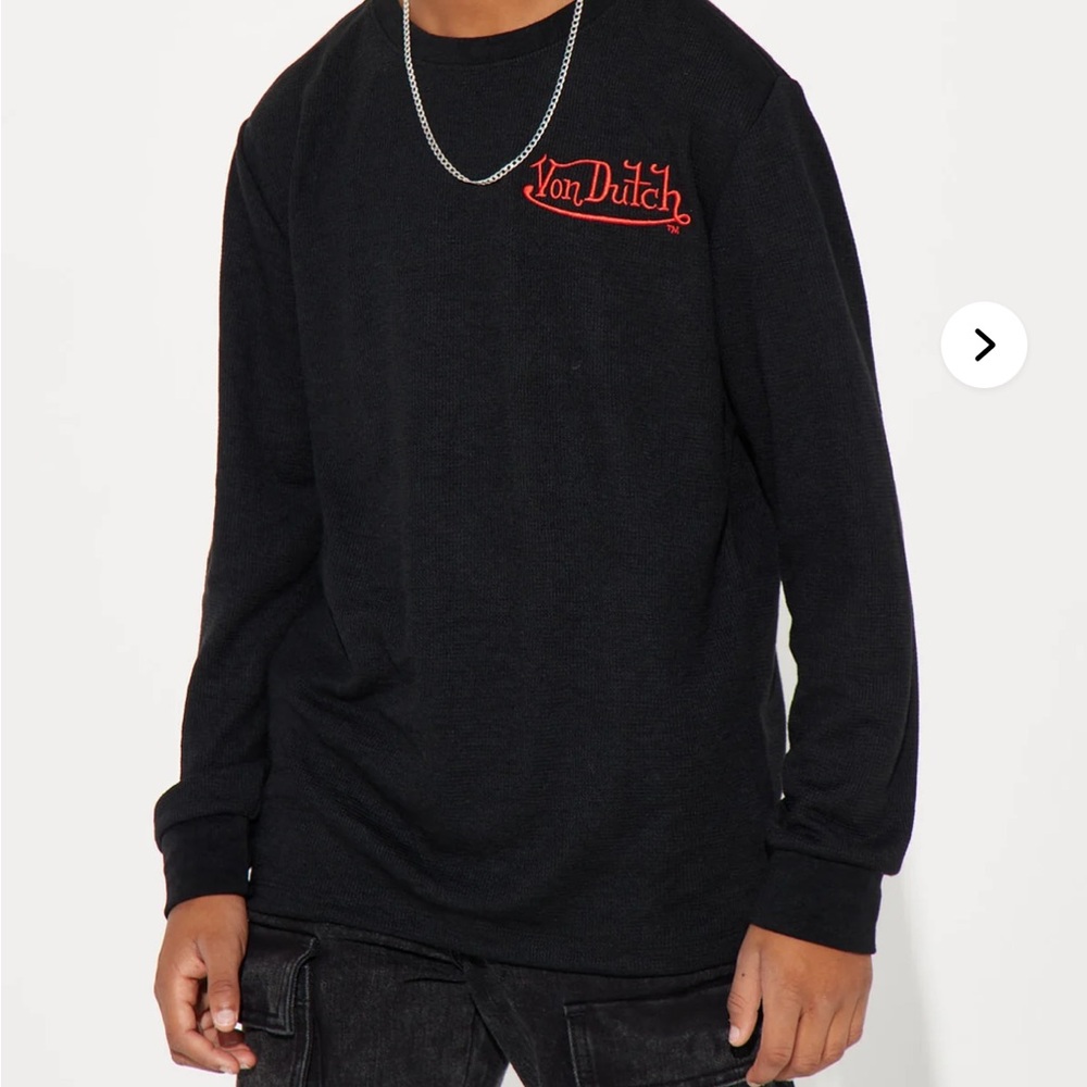 Von Dutch Black Long Sleeve Men's Shirt